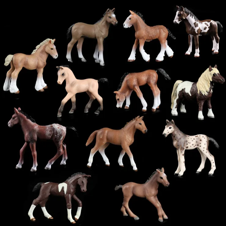 

2019 NEW Simulated Pony Horse Model Solid Emulation Action Figure Learning Educational White horse Kids Toys for Boys Children