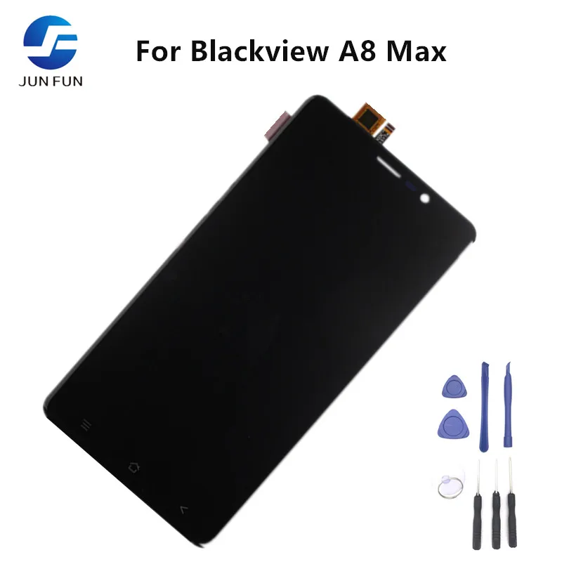 JUN весело для Blackview A8 max 5 дюймов ЖК-дисплей Дисплей и Сенсорный экран сборки Ремонт