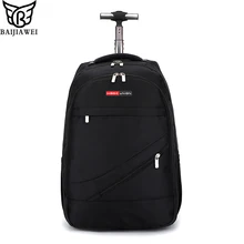 BAIJIAWEI мужской рюкзак на колесиках, деловая дорожная сумка, Большая вместительная водонепроницаемая сумка для путешествий, рюкзак для ноутбука