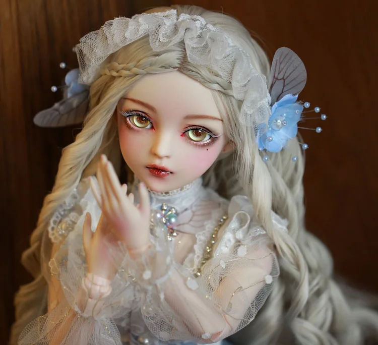 Bebe reborn bjd мяч шарнирная кукла подарки для девочки ручная роспись макияж полный набор лолита/принцесса кукла с одеждой бабочка фея