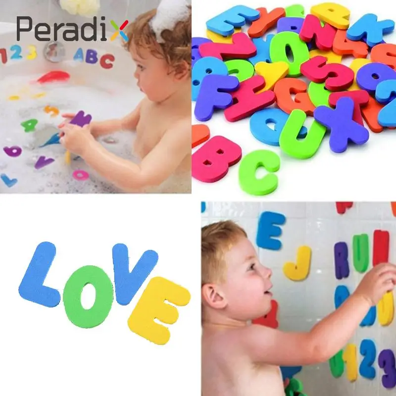 36 шт./компл. случайные дети образование изучение алфавита игрушка буквы числа из пенопласта игрушка-пазл для раннего развития алфавит