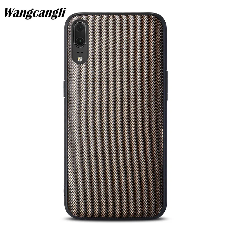 

Customized business real cowhide diamond pattern all-inclusive phone case for Huawei p20 drop-proof dustproof phone case