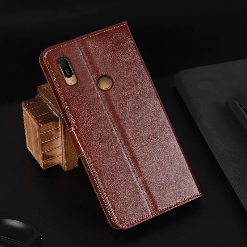 Чехол Кошелек для Huawei Y6 2019 флип кейс из искусственной кожи чехол Pro 2019/Y6 Prime с