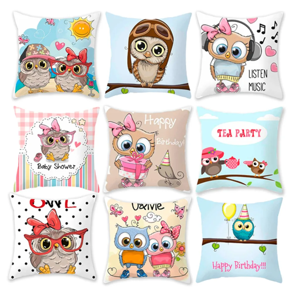 Qifu Noel Cute Owl Decorations Birthday Party Supplies Baby Shower