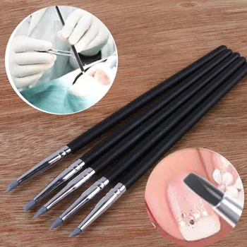 

5Pcs/Lot New Dental Resin Brush Pens Dental Shaping Silicone Tooth Tool For Adhesive Composite Cement Porcelain Teeth Tools 29