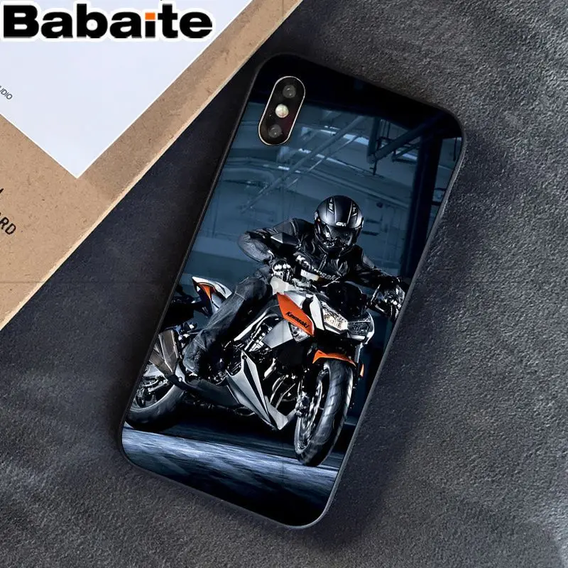 Babaite moto Cross moto rcycle спортивный черный ТПУ мягкий резиновый чехол для телефона для iPhone 8 7 6 6S Plus 5 5S SE XR X XS MAX чехол