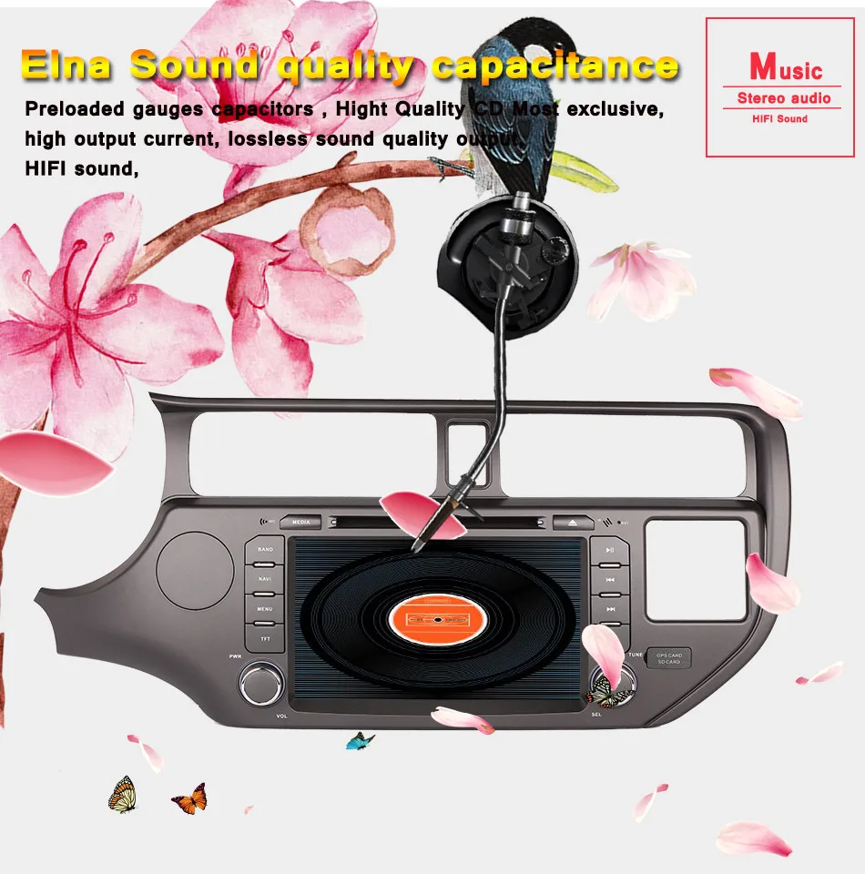 Sale 2 Din 7 Inch Car DVD Player Android 9.0 For Kia rio K3  2012 2013 2014 With 4GB RAM GPS Navigation Radio WIFI USB RDS Octa Core 11