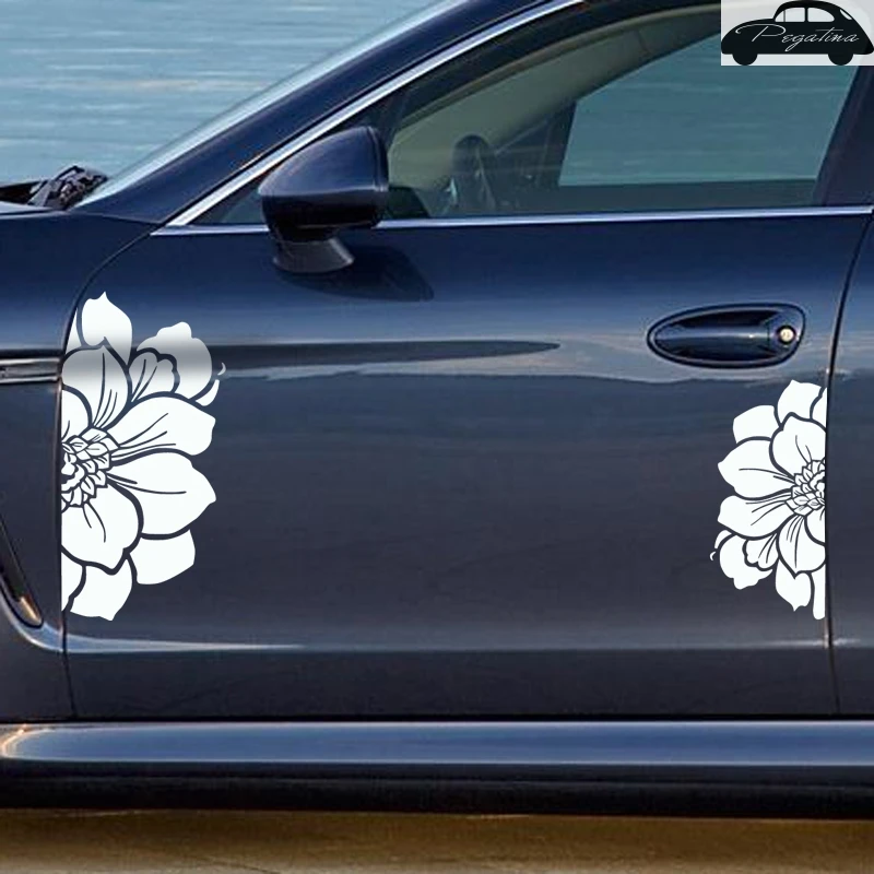 Pegatina Flower Butterfly Sticker Car Decal Posters Vinyl Wall Decals Decor Mural Sticker