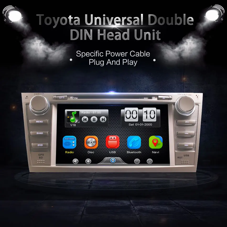 2Din Car In Dash DVD Player GPS Navi Radio Bluetooth Head Unit Stereos