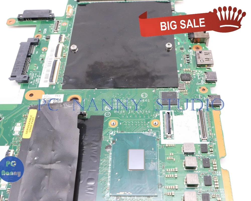  PCNANNY 01AV320 for lenovo ThinkPad P70 Laptop motherboard NM-A441 E3-1505M V5 CPU GMA HD P530 test