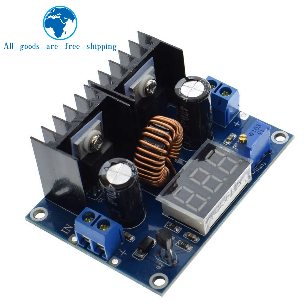 

TZT MH-ET LIVE LED Voltmeter PWM Adjustable 4-36V To 1.25-36V Step-Down Board Module XL4016 8A 200W DC-DC Power drop Module