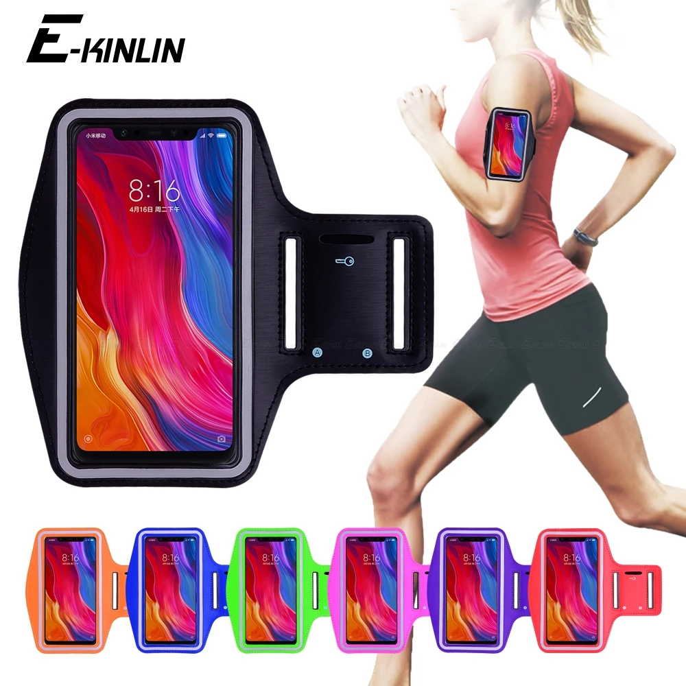 تشغيل رياضة الرياضة حقيبة الذراع الفرقة حقيبة لهاتف xiaomi الأحمر mi ملاحظة 7 5 5A 6A 6 برو بالنيابة رئيس mi ماكس mi x 2 S 2 3 9 T 9 8 SE A2 لايت