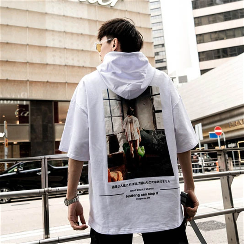 2019 New Summer Men Casual Corner T-Shirt
