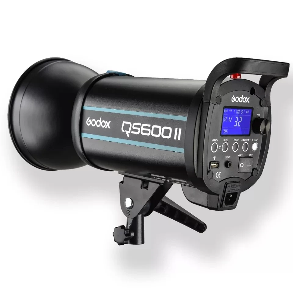 Профессиональный студийный стробоскоп Godox QS600 II QS600II 600Ws GN76 со встроенной
