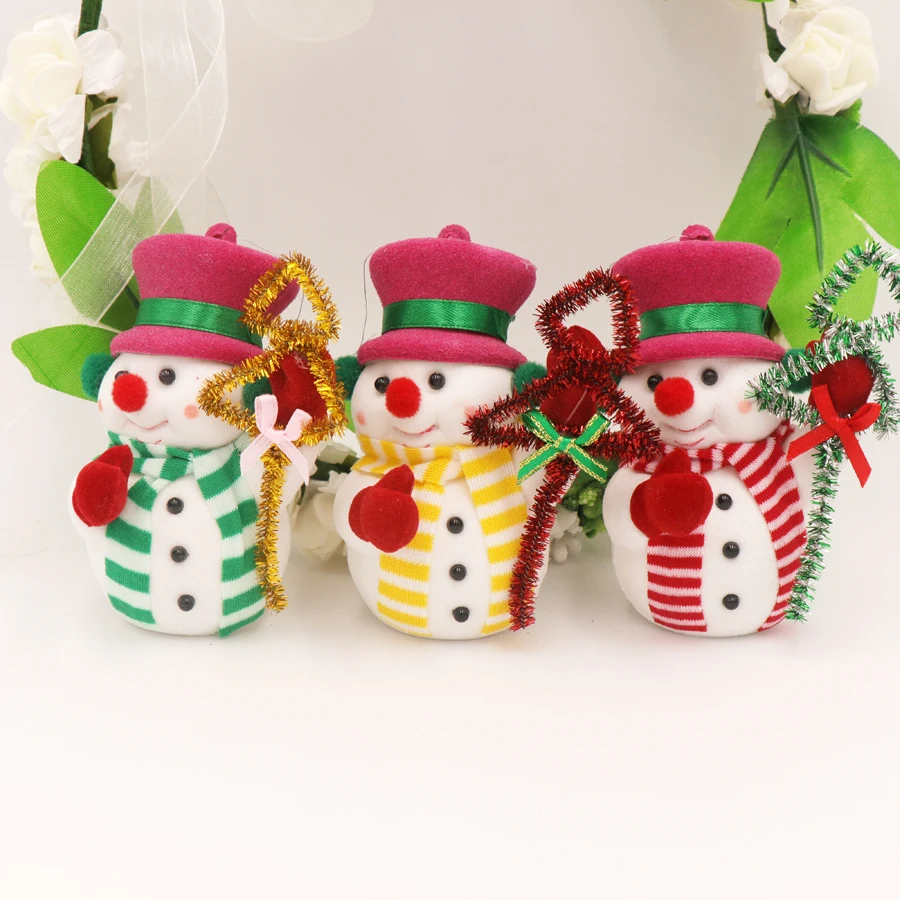 3 шт./лот, куклы-снеговики, рождественские товары, подвески, игрушки, праздничные вечерние украшения,, рождественские украшения для дома, подарок Navidad