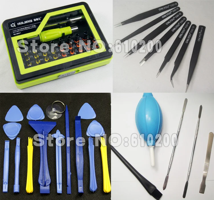 

HOT New If professional Worth having screwdriver tools set + Opening tools+ESD Precision tweezers removable flat PC phone LCD