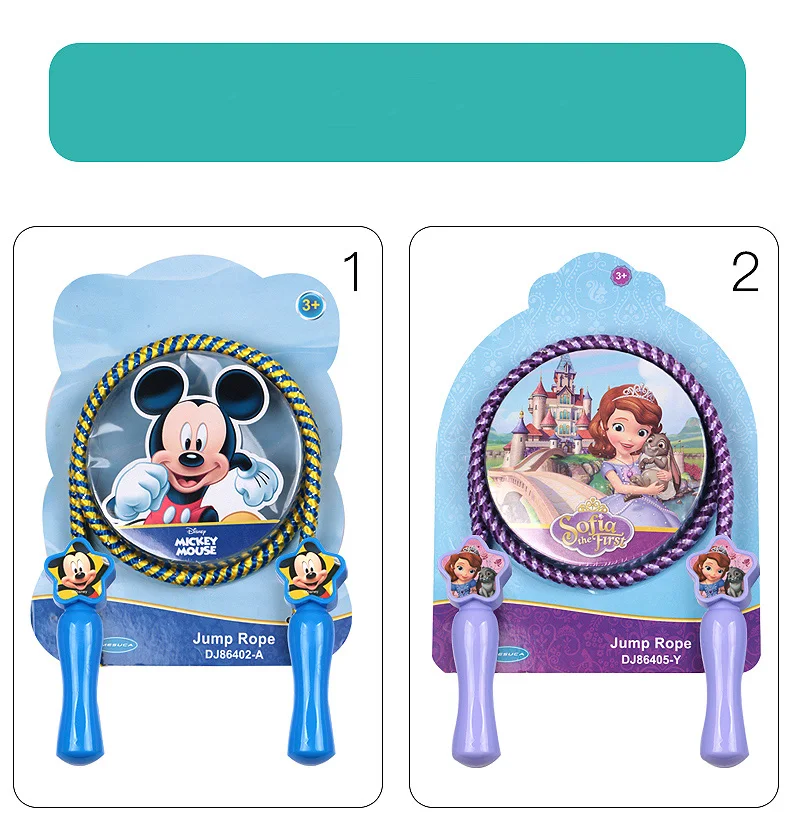 Mickey Handle Jump Rope Childen Skipping Rope Fun Outdoor Sports Fitness Bodybuilding kid jump Ropes Cute sports toy (6)