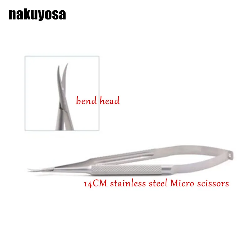 

14cm bend head micro Cornea scissors Hand tool Surgery stainless steel Ophthalmic Instruments high quality