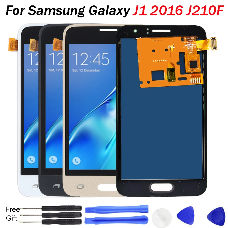 

j120f lcd For Samsung Galaxy J1 2016 LCD Display J120 J120F J120H J120M LCD Display Touch Screen Digitizer can adjust brightness