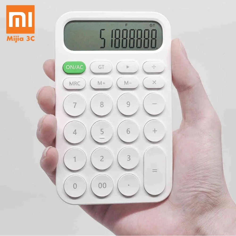 Xiaomi MIIIW 12 أرقام آلة حاسبة إلكترونية بسيطة تصميم شاشة عرض ليد صغيرة حساب أداة مكتب العمل طالب القرطاسية Xiaomi MIIIW 12 أرقام آلة حاسبة إلكترونية بسيطة تصميم شاشة عرض ليد صغيرة حساب أداة مكتب العمل طالب القرطاسية