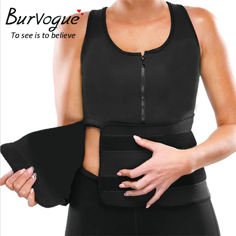 Burvogue Shaper жилет Для женщин талия термобелье для тренировок тела корректирующие пояса для похудения Shaper Фирма Управление талии Cincher корректирующее белье Плюс