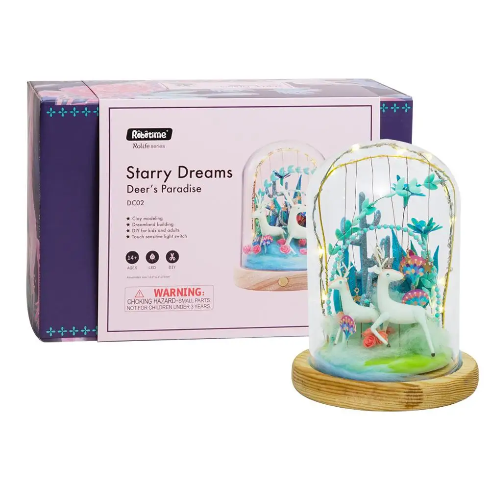 

Robus New DIY Miniatur Clay Modeling with Tool Sets , 3D Colorful No-Toxic Ultra Light Clay , Moulding Craft Clay Girl's Gift