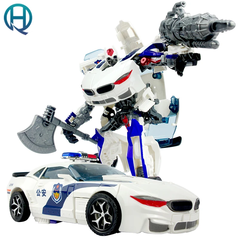 High Quality Police Transformation Robot Toys Robocar Robot Car