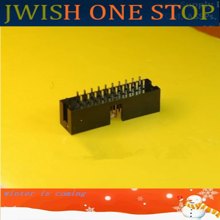 

Simple DC3 horn 20 p straight needle Jane cow connectors gold-plated 0.3 U BOX HEADER is 2.54 mm