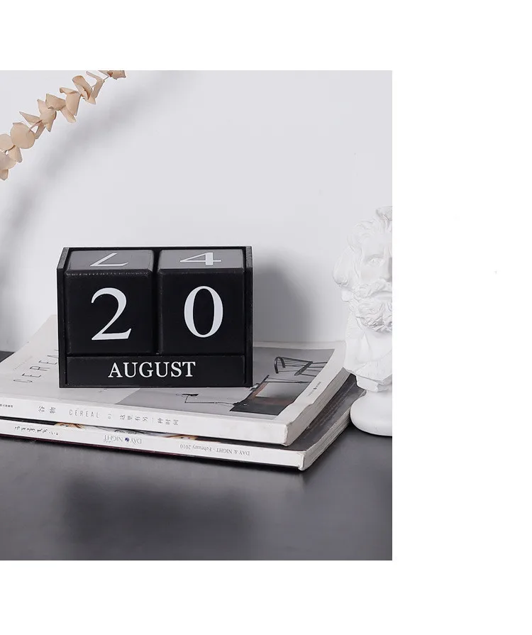 Manual de Mesa Nortic Criativo Calendario Pared Mesa Escritório Madeira Calendário Casa Decorações Papelaria Meninas Presente Aniversário 2020 9 papelaria meninas presente aniversário