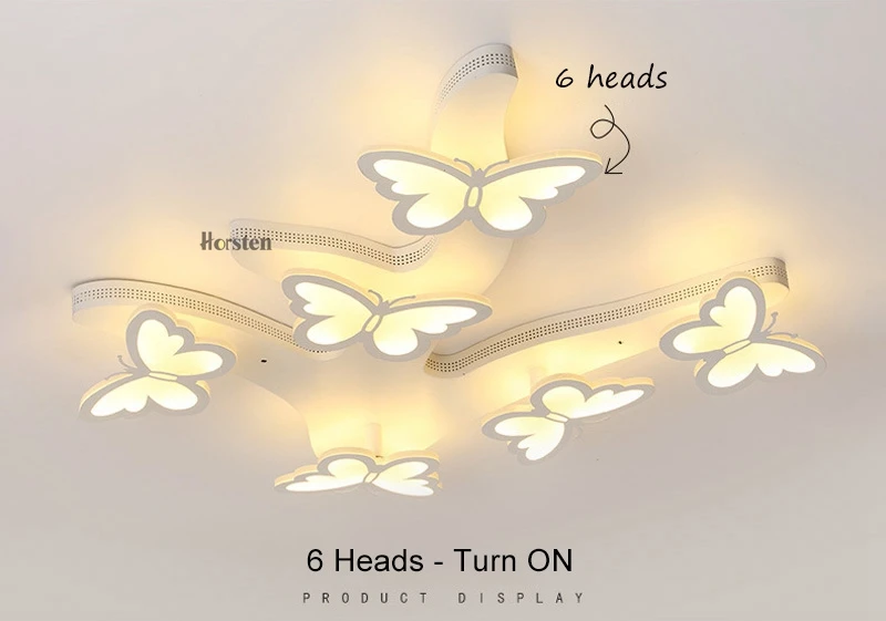 Modern LED Chandelier For Living Room Bedroom Home AC110-240V Butterfly Led Ceiling Chandelier Lamp Brightness Dimmable (8)