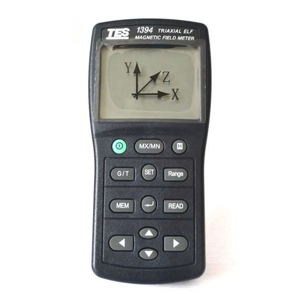 TES-1394 EMF Tester Calibrated To Measure Electromagnetic Field Radiation At Different Bandwidths Down to 50Hz/60Hz Portable