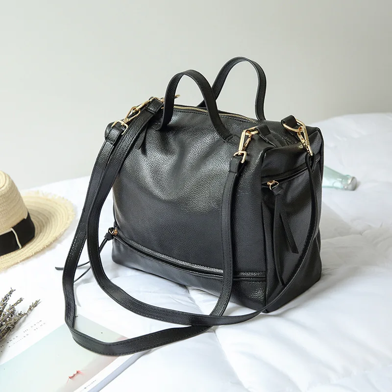 

New 2017 Women Leather Handbags Boston Woman Bags Large Top-handleTote Bag Fashion PU Handbags Women Shoulder Messenger Bags