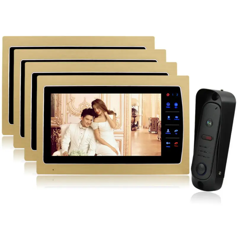 Homefong Electric Lock Aluminum Alloy CCD font b Camera b font 7 inch TFT Color LCD