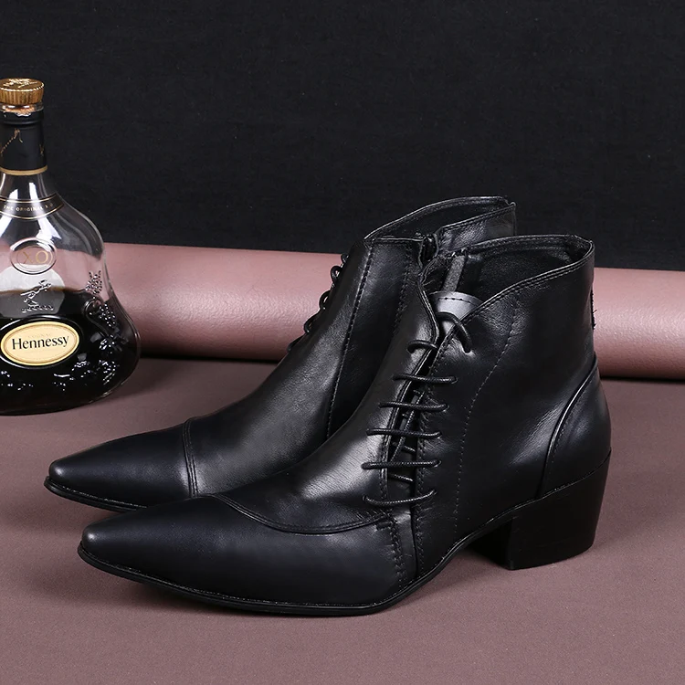 botas de tacon alto para hombre