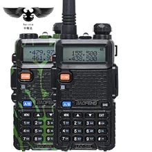 BAOFENG UV- 5R Walkie Talkie UHF VHF Dual Band CB Radio uv5r VOX Flashlight Dual Display FM Transceiver With PIN PTT Speaker Mic