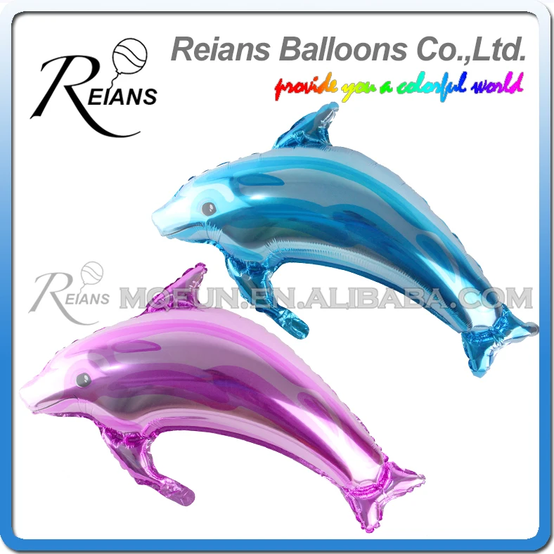 

REIANS 100cm Huge Dolphin aluminum foil balloon wedding birthday party wedding decorate decoration supplies aluminium balloons