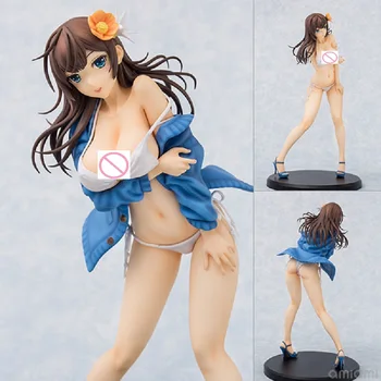 

25cm Sexy Anime Action Figure Iraha Kurone Swimsuit Cover Illustration Ver Model Bikini Adult Decoration 1/6 Scale Brinquedos