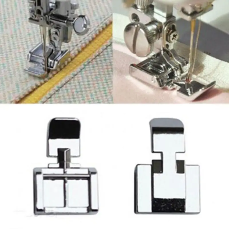Односторонние металлические лапки для ног на молнии для бытовой швейной машины Brother Singer Janome аксессуары для шитья#0919