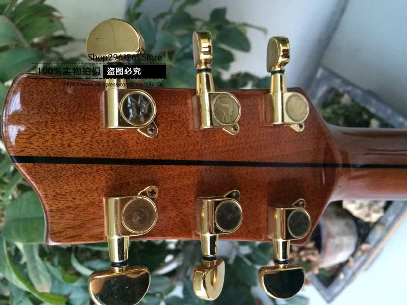 Spruce wood veneer, mahogany back side panel acoustic acoustic guitar