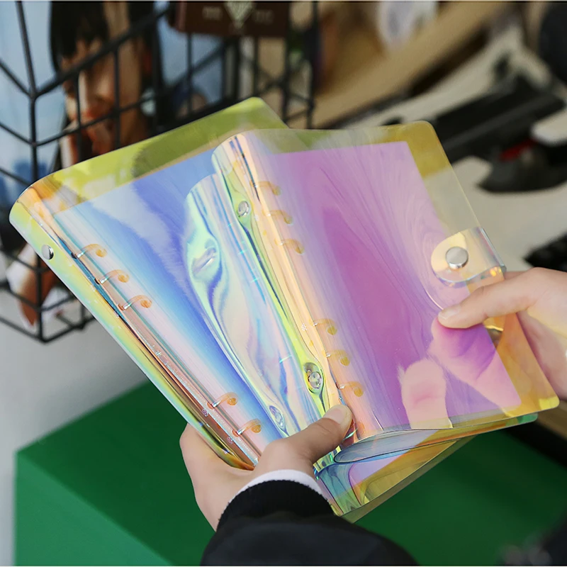 Новая лазерная книга A5 A6 цветная прозрачная крышка для ноутбука из ПВХ 45 листов