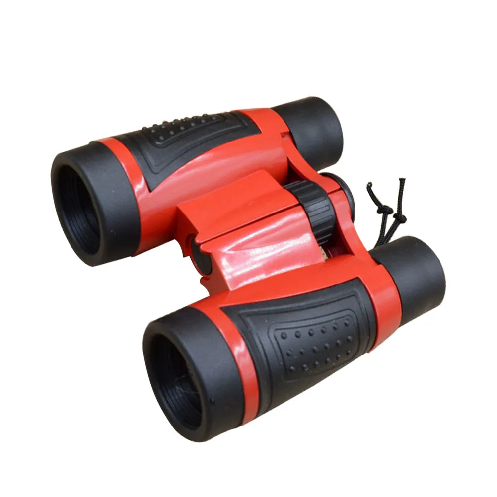 4X مزدوجة أنبوب الأطفال المدمجة مناظير الفتيان البلاستيك في الهواء الطلق ألعاب للأطفال اللعب الفتيات تلسكوب عالي الوضوح ABS