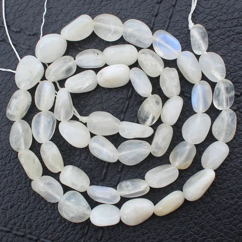 

Good Quality ,Natural Moonstone 3-15mm Irregular beads 15"/38cm per strand