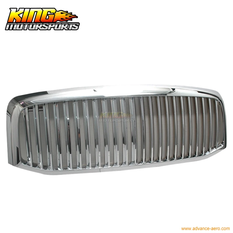 For 06 07 08 Dodge Ram 1500 2500 Ram 3500 Front Vertical Chrome Grill Hood Grille New USA Domestic Free Shipping Hot Selling For 06 07 08 Dodge Ram 1500 2500 Ram 3500 Front Vertical Chrome Grill Hood Grille New USA Domestic Free Shipping Hot Selling
