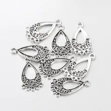 US $1.99 40% OFF|PandaHall 20pc 28x15.5x1mm Antique Silver Tibetan Style Chandelier Component Drop Links for Dangle Earring Making Nickel Free-in Jewelry Findings & Components from Jewelry & Accessories on AliExpress 