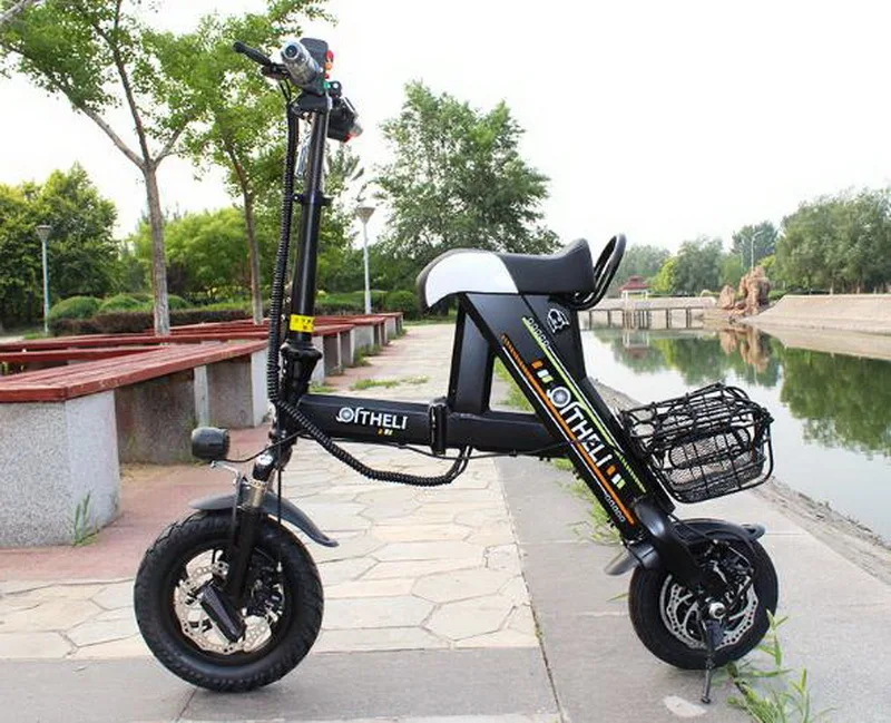 Discount Venividivici Super light Mini-electric bike with Basket folding female small electric car lithium battery adult scooter 29