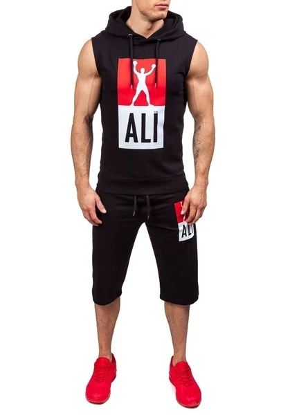 ZOGAA мужской модный спортивный костюм 2018 Новый брендовый комплект из двух предметов, толстовка без рукавов с капюшоном и штаны, спортивный