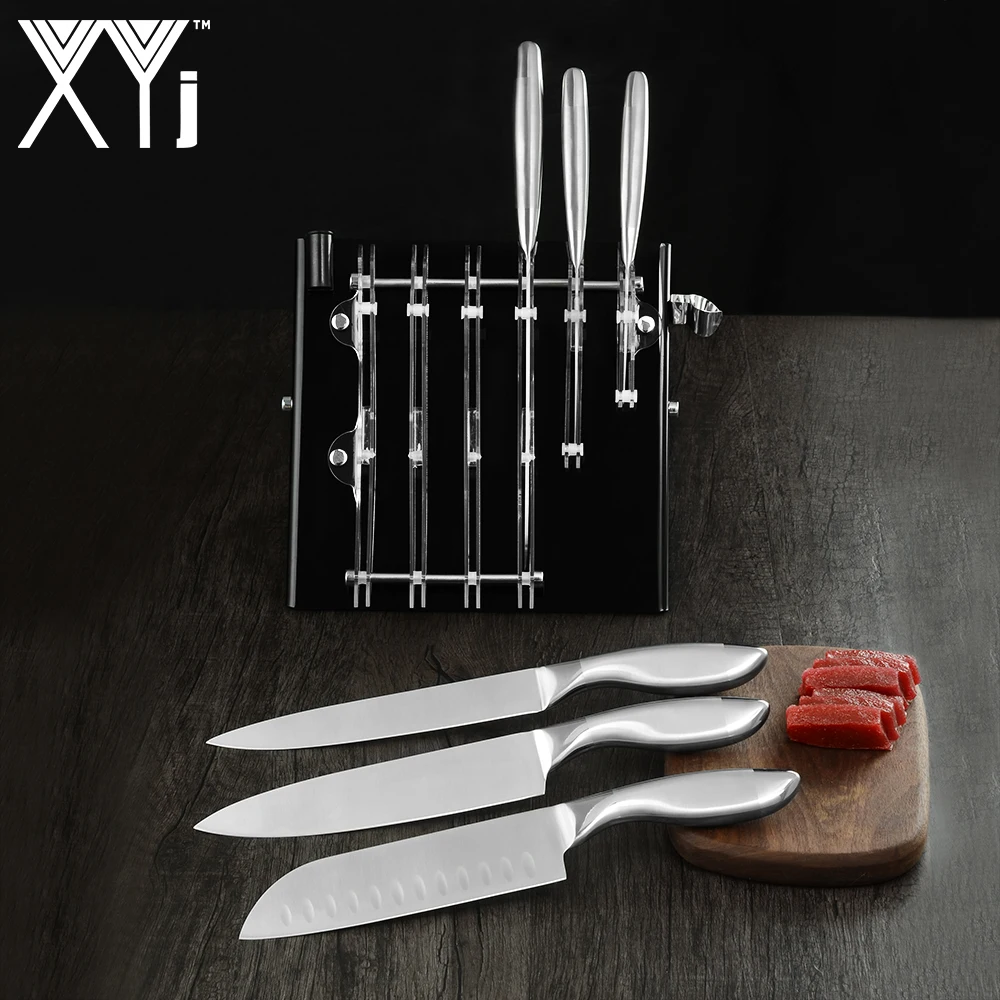 XYj пластиковая кухонная подставка для ножей черный держатель ножа Овощечистка