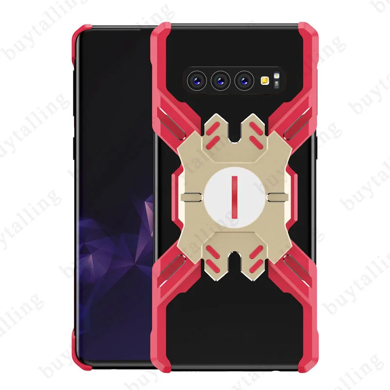 Red-Gold Защитный чехол для телефона samsung S10/S10 plus/S10E/A9 /Note9/NOTE 8/S9plus/S9 металлический каркас Drop-proof Человек-паук чехол для телефона - Цвет: Red-Gold