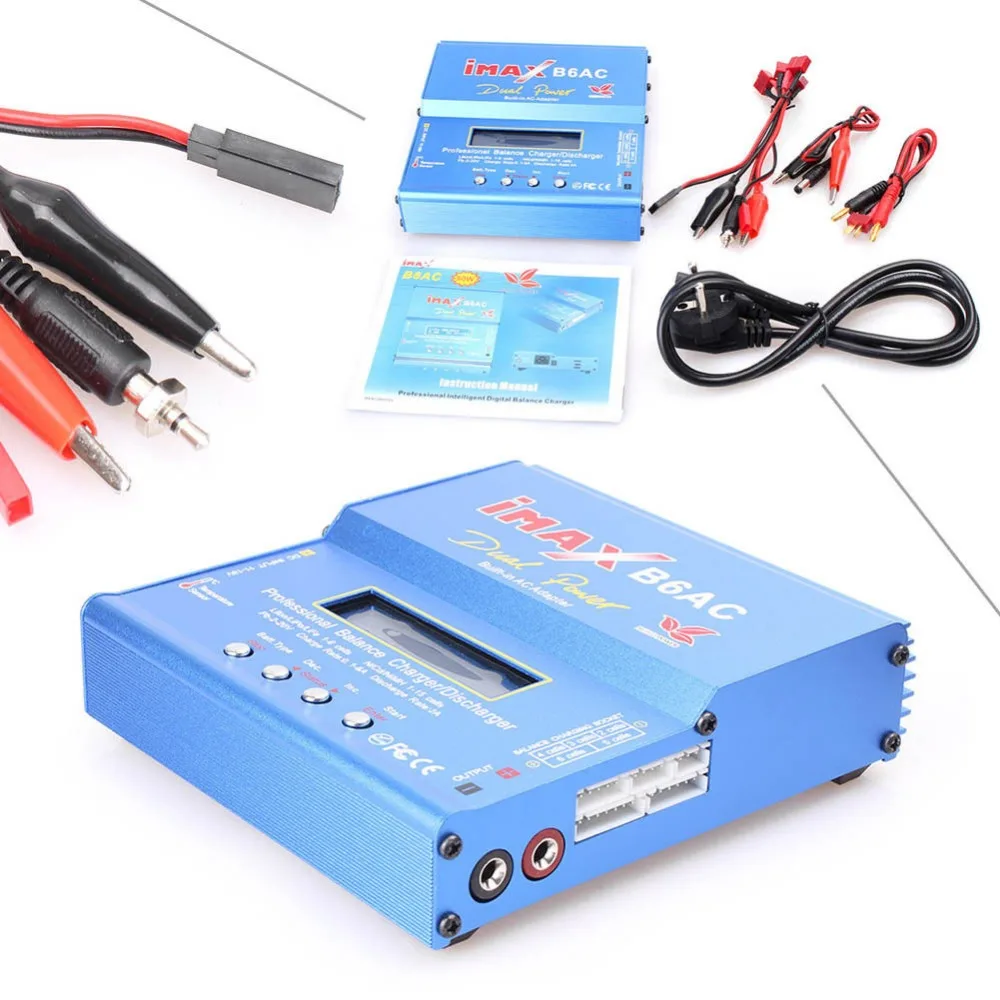 IMAX B6AC 80 Вт RC Баланс Lipo зарядное устройство B6 AC Nimh Nicd литиевая батарея EU/US/UK/AU разъем