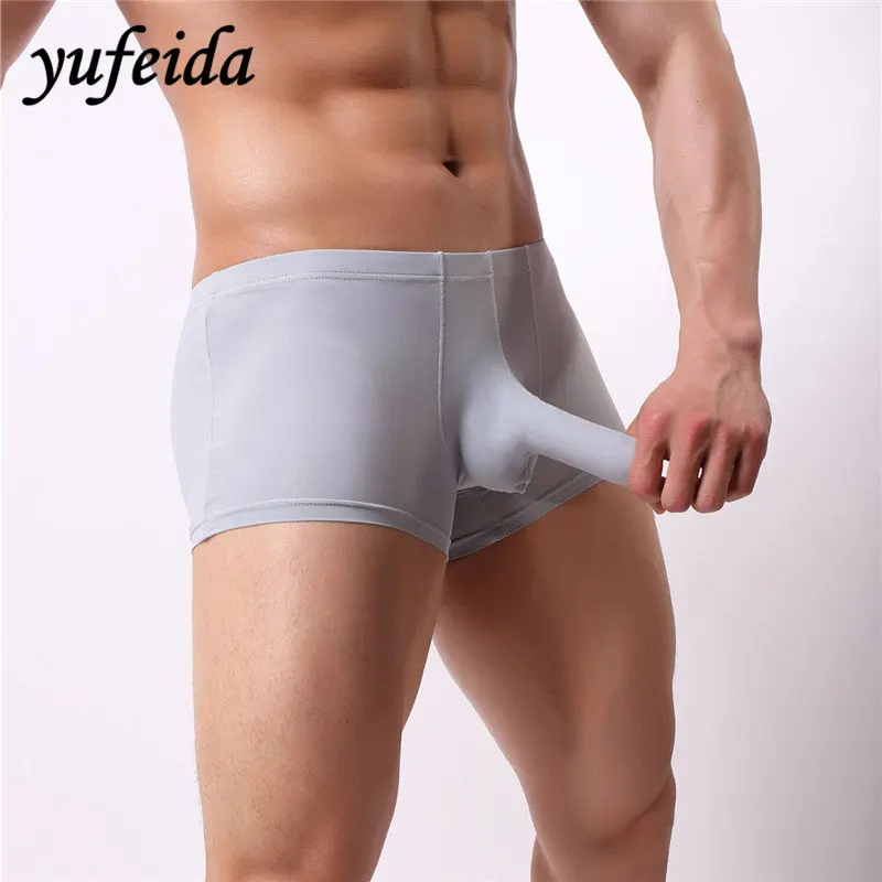 Yufeida Men's Boxers Soft and Comfortabe Men's Mid Waist Underwear